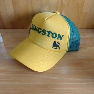 KINGSTON イエロー系 キャプ フリーサイズ 出品検索→ GAMSB HB ハット 帽子