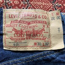 Levis リーバイス VINTAGE CLOTHING 1976モデル 501 MADE IN USA デニム ジーンズ W30 L32 裾上げ無し リペア無し トートバッグ付き 状態良_画像5