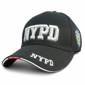 NYPD ニューヨーク市警察 NYPD キャップ 帽子 3D刺繍 立体文字 メンズキャップ ベースボールキャップ