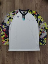 【新品特価！】アンブロ UMBRO メンズ サッカー/フットサル 長袖シャツ UUUOJB65AP/ サイズO_画像1