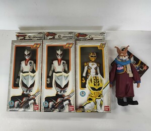 戦隊ヒーローシリーズ 獣拳戦隊 ゲキレンジャー ソフビ人形 3種4体まとめて BANDAI バンダイ