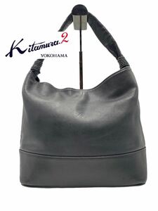 ◆美品◆超高級◆KITAMURA◆キタムラ◆ブランド◆ブラック◆ワンショルダー◆バッグ◆レザー◆メンズ◆レディース◆お洒落◆YP023