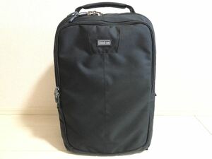 #0【良品】thinkTANKphoto シンクタンクフォト カメラリュック エアポートエッセンシャルズ 14.1L PC収納可 ブラック 004834