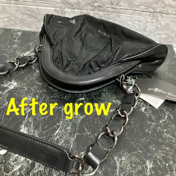 【ws550】未使用 After grow アフターグロー ハンドバッグ 牛革、豚革 (2)