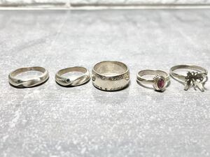 シルバーアクセサリー　リング　5点セット　指輪　silver 925 リング