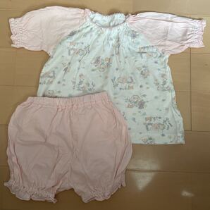 送料無料 未使用 人魚柄 半袖パジャマ 95cm ピンク 綿100% コットン100% 送料込み