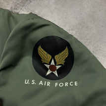 ★THE REAL McCOY’S ザ リアル マッコイズ MA-1 Flight Jacket フライト ジャケット AIR FORCE アウター カーキ 緑 サイズM 104_画像7