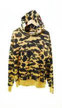 ☆ A BATHING APE アベイシングエイプ カモフラ パーカー 001PPG301001X sizeXL キャメル 103_画像1