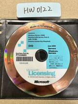 HW0122/中古品/Microsoft Licensing Windows Server 2008 Standard with Service Pack 2(x86/32-Bit)ディスクのみ_画像1