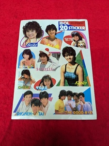 ** Shonentai higashi mountain .. other Showa era idol treasure seal IDOL.20STICKER idol magazine. appendix? non-standard-sized mail thing . we send **