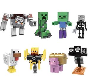 8体セット　minecraft マインクラフト　ブロック　ミニフィグ LEGO 互換 ミニフィギュア　t