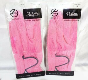  new goods unused # Kasco Palette Palette glove 2 pieces set SF-2014 pink # left hand for #L(25cm~26cm)