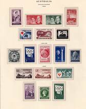 １円～☆外国 切手 オーストラリア １９５０～１９６５年 おまとめ 台紙９枚分 未使用☆_画像4
