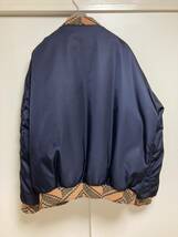 新品未使用 PRADA×RAF SIMONS Oversized RE-NYLON bomber jacket NAVY XXL プラダ ラフシモンズ ボンバージャケット MA-1 21fw ニット ah_画像5