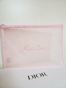 新品★DIOR ミス ディオール オリジナル ポーチ♪ピンク♪ロゴ入り♪ノベルティ★非売品♪