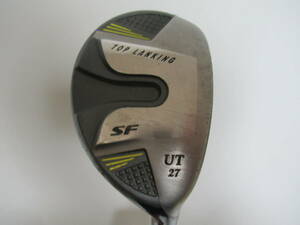 ★TOP LANKING トップランキング SF ユーティリティー UT 27° 純正カーボンシャフト SR F653★レア★激安★中古★　★