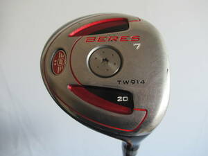 ★HONMA ホンマ BERES TW914 フェアウエイウッド 7W 20° 純正カーボンシャフト F706　★レア★激安★中古★　★