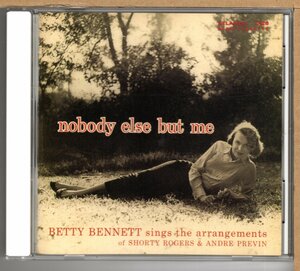 【中古CD】ベティ・ベネット / ノーバディ・エルス・バット・ミー　BETTY BENNETT / NOBODY ELSE BUT ME