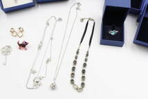 【SWAROVSKI スワロフスキー】 15点セット 大量まとめ売り アクセサリー/ネックレス/ピアス/イヤリング/リング/トップ/他 未使用含む_画像5