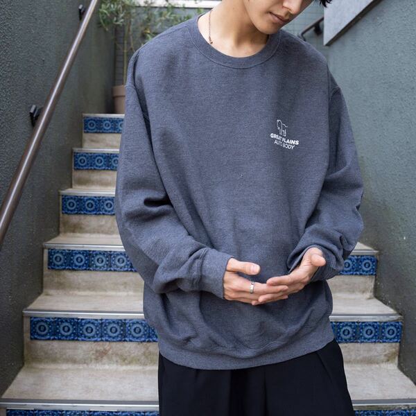 USA VINTAGE ONE POINT DESIGN OVER SWEAT SHIRT/アメリカ古着ワンポイントデザインオーバースウェット