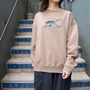 USA VINTAGE M&C sport FISH EMBROIDERY DEISIGN SWEAT SHIRT/アメリカ古着お魚刺繍デザインスウェット