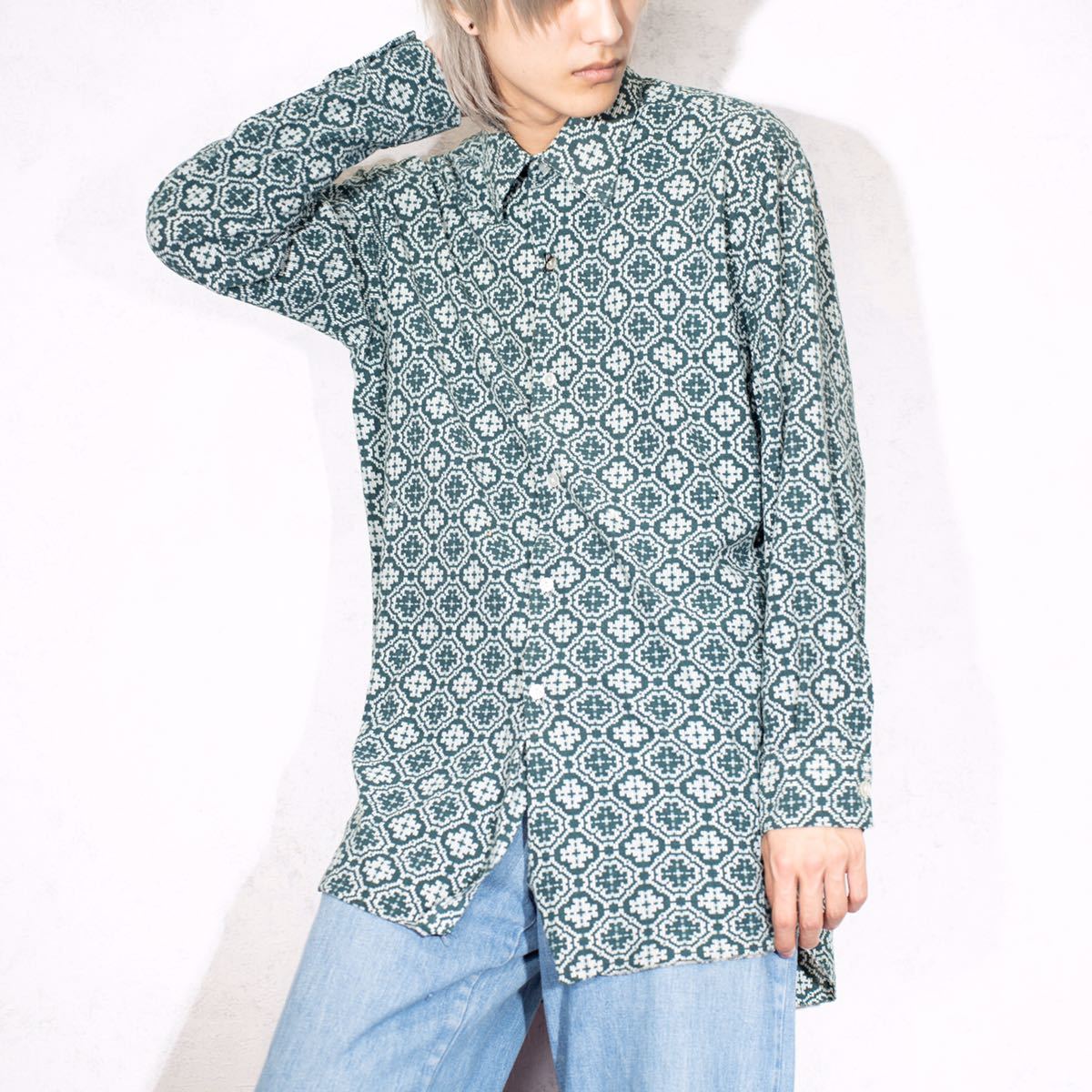 EU VINTAGE OVER DYE DESIGN WORK COAT/ヨーロッパ古着後染めデザイン