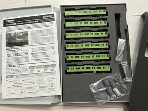 TOMIX 98422 98423 JR 103系通勤電車(JR西日本仕様・黒サッシ・ウグイス)基本・増結セット　純正室内照明ユニットLC取付済　未使用新品即決