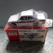 未開封品 開封確認済 箱付き TOMY TOMICA トミカ 特別仕様トミカ No.1 日産 ブルーバード SSS クーペ No.1 1/60 NISSAN NEW BLUEBIRD _画像1