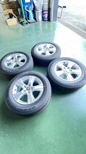 30系アルファード純正16incアルミ+215/65R16タイヤ4本セット新車外し