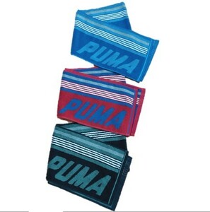新品　PUMA　プーマ　★スリムロングスポーツタオル〓サイズが20×120でした〓新品タグ付●ブルー　1本