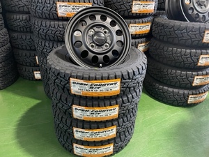 トーヨーオープンカントリーRT145/80R12新品アルミ4本セットケイフィネスD12マッドブラック送料無料NVAN