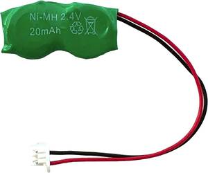 ■ 二次電池 2.4V 20mAh Ni-MH 3ピンタイプ (2/V15H 2.4V 15mAh NiMHの交換用) 送料63円～