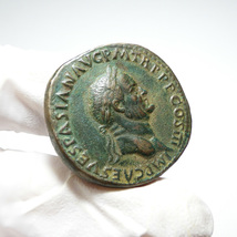 【古代ローマコイン】Vespasian（ウェスパシアヌス）クリーニング済 ブロンズコイン 銅貨 セステルティウス(gibC_CtHRw)_画像4