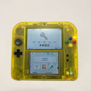 美品 画面傷なし 動作良好 不具合なし ニンテンドー2DS 本体 ピカチュウ クリアイエロー　ポケモン Pokmon Pikachu