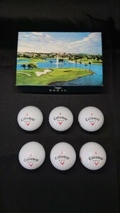 2・Callaway キャロウェイ ゴルフボール 6個セット 2005 DORAL 趣味 コレクション