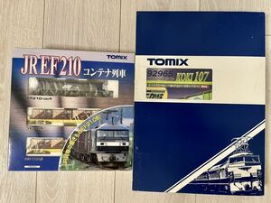 TOMIX【未開封】92263EF210コンテナ列車3両Set【限定品】92965JRコキ107形貨車 (鉄道コンテナ輸送50周年記念カラー19D形コンテナ付) 5両Set