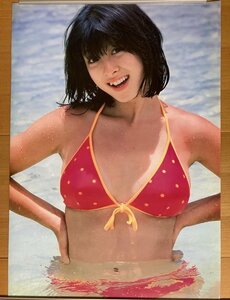 ★河合奈保子さん B2ポスター 赤ビキニ 定形外郵便