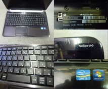 Windows Vista Business sp2 搭載 hp Pavilion dv6-6b00 Core i3-2350M/メモリ4GB/320GB/15.6”/hdmi/カメラ/office/Win 7,8,10,可/2117_画像2