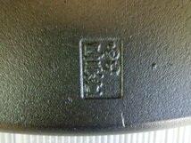 TMB-05795-03 南部鉄器 盛栄堂 鉄板 ステーキ皿 まとめて2枚 木製プレート付_画像6