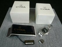 TSA-00717-03 腕時計 CYMA シーマ ダイバー クォーツ 345 曜日スペイン語_画像9