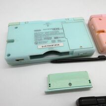 動作品 バッテリー充電可 NINTENDO ニンテンドー DS LITE 3個セット ピンク ブラック ブルー 任天堂 本体+タッチペン+GBAカバー/B9_画像6