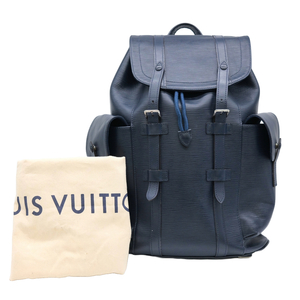 LOUIS VUITTON Louis Vuitton Christopher PM epi leather backpack rucksack blue Marie n navy M58868