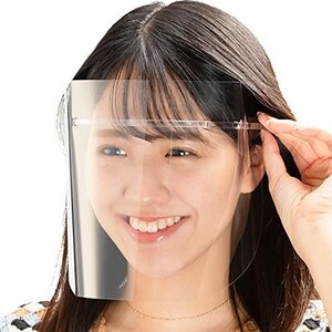 日本製・超軽量 HMフェイスシールド 【クリア ピンク ブラック 軽い 透明 フェースシールド FACESHIELD