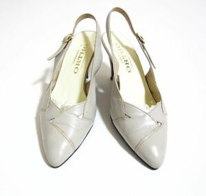 ORTHO lady's pumps sandals 23cm light gray 9,800 jpy. goods 