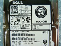 1OYG // デル 01W7HC(1W7HC) 600GB 2.5インチ SAS 15K(15000)rpm 12Gb 15mm / AL14SXB60ENY //Dell PowerEdge R430 取外_画像2