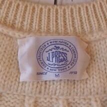 送料230円 美品 ◇ J.PRESS ジェイプレス ◇ ウール100％ チルデンベスト 生成り トラッド IVY_画像4