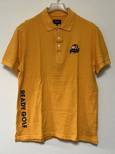 PEARLY GATES パーリーゲイツ ポロシャツ 半袖ポロシャツ 半袖シャツ メンズ ゴルフウェア サイズ6 オレンジ系