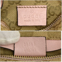 グッチ ウエストバッグ ボディバッグ 28566 キャンバス×レザー レディース ベージュ×ピンク GUCCI_画像9