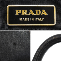 プラダ 2Wayハンドバッグ BN1604 リボン ナッパ レザー フィオッコ ブラック PRADA NAPPA FIOCCO_画像9