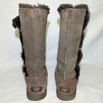 ☆美品★24cm★UGG アグ ベイリーボタン トリプレット チョコレート 1873 WOMEN BAILEY BUTTON TRIPLET CHOCOLATE (10225②C_画像5